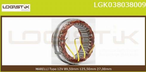 LGK LGK038038009 - Stators, Ģenerators autospares.lv