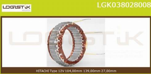 LGK LGK038028008 - Stators, Ģenerators autospares.lv