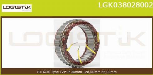 LGK LGK038028002 - Stators, Ģenerators autospares.lv