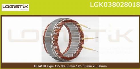 LGK LGK038028018 - Stators, Ģenerators autospares.lv