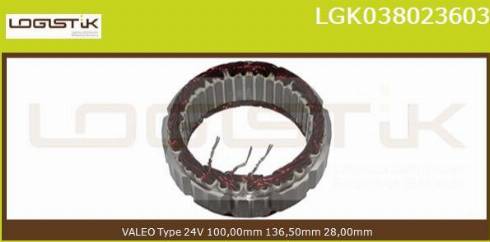 LGK LGK038023603 - Stators, Ģenerators autospares.lv