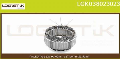 LGK LGK038023023 - Stators, Ģenerators www.autospares.lv