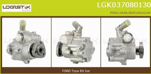 LGK LGK037080130 - Hydraulic Pump, steering system www.autospares.lv