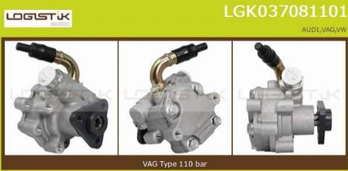 LGK LGK037081101 - Hidrosūknis, Stūres iekārta www.autospares.lv