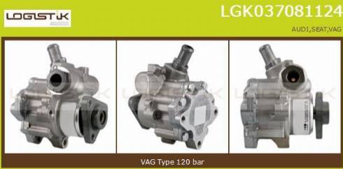 LGK LGK037081124 - Hydraulic Pump, steering system www.autospares.lv