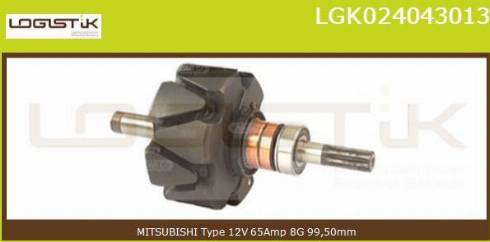 LGK LGK024043013 - Ротор, генератор www.autospares.lv