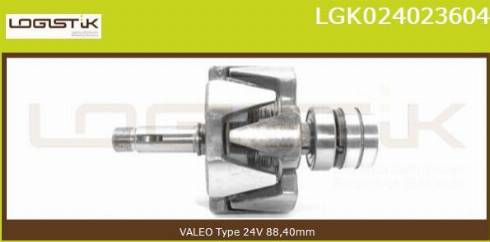 LGK LGK024023604 - Rotor, alternator www.autospares.lv