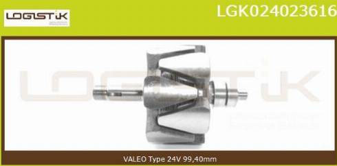 LGK LGK024023616 - Rotors, Ģenerators www.autospares.lv