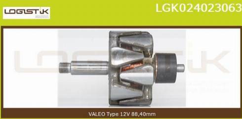 LGK LGK024023063 - Rotor, alternator www.autospares.lv