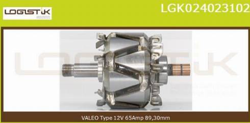 LGK LGK024023102 - Ротор, генератор www.autospares.lv