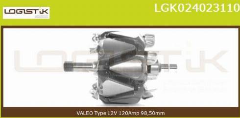 LGK LGK024023110 - Rotors, Ģenerators autospares.lv