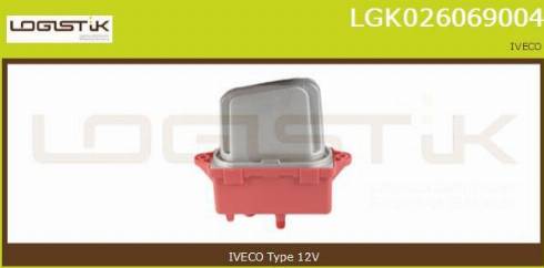 LGK LGK026069004 - Rezistors, Salona ventilators www.autospares.lv