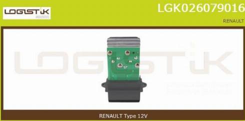 LGK LGK026079016 - Rezistors, Salona ventilators www.autospares.lv