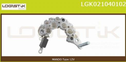 LGK LGK021040102 - Выпрямитель, диодный мост, генератор www.autospares.lv