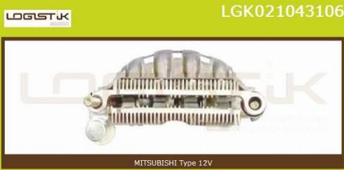 LGK LGK021043106 - Taisngriezis, Ģenerators www.autospares.lv