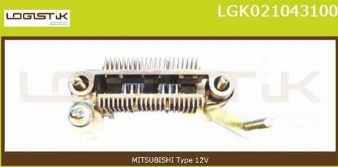 LGK LGK021043100 - Выпрямитель, диодный мост, генератор www.autospares.lv