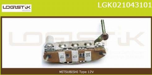 LGK LGK021043101 - Выпрямитель, диодный мост, генератор www.autospares.lv