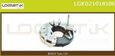 LGK LGK021018106 - Rectifier, alternator www.autospares.lv