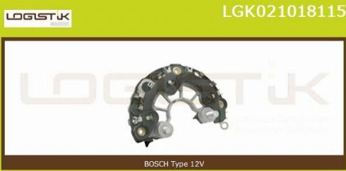 LGK LGK021018115 - Выпрямитель, диодный мост, генератор www.autospares.lv