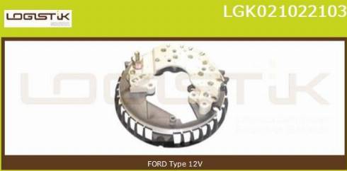 LGK LGK021022103 - Rectifier, alternator www.autospares.lv