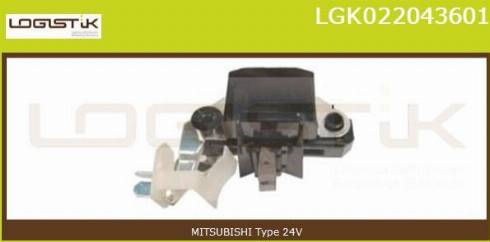 LGK LGK022043601 - Ģeneratora sprieguma regulators autospares.lv