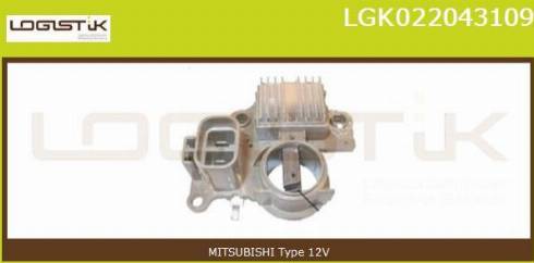 LGK LGK022043109 - Ģeneratora sprieguma regulators autospares.lv