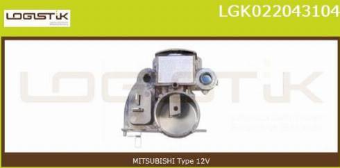 LGK LGK022043104 - Регулятор напряжения, генератор www.autospares.lv