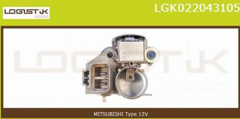 LGK LGK022043105 - Ģeneratora sprieguma regulators autospares.lv