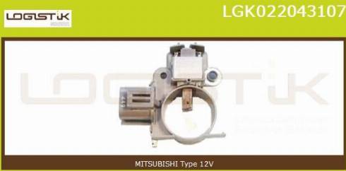 LGK LGK022043107 - Ģeneratora sprieguma regulators autospares.lv