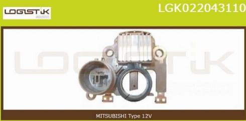 LGK LGK022043110 - Voltage regulator, alternator www.autospares.lv