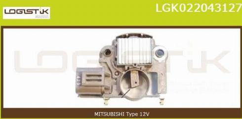 LGK LGK022043127 - Voltage regulator, alternator www.autospares.lv