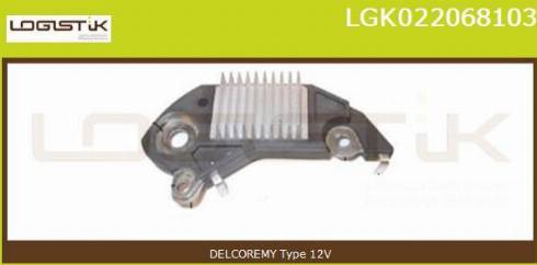 LGK LGK022068103 - Ģeneratora sprieguma regulators www.autospares.lv