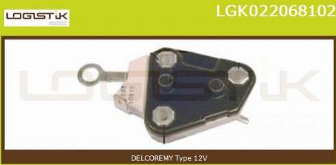 LGK LGK022068102 - Ģeneratora sprieguma regulators autospares.lv