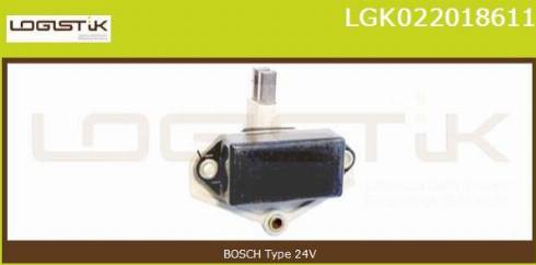 LGK LGK022018611 - Ģeneratora sprieguma regulators autospares.lv