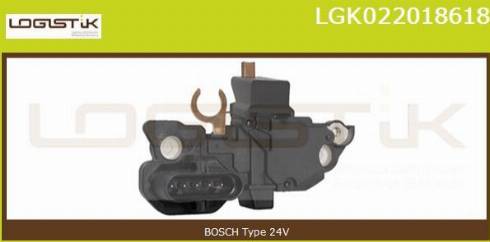 LGK LGK022018618 - Voltage regulator, alternator www.autospares.lv