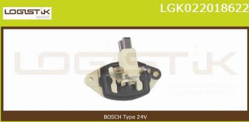 LGK LGK022018622 - Регулятор напряжения, генератор www.autospares.lv