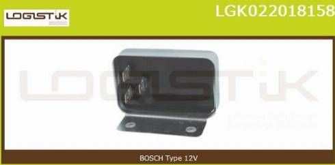 LGK LGK022018158 - Ģeneratora sprieguma regulators autospares.lv