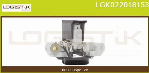 LGK LGK022018153 - Voltage regulator, alternator www.autospares.lv