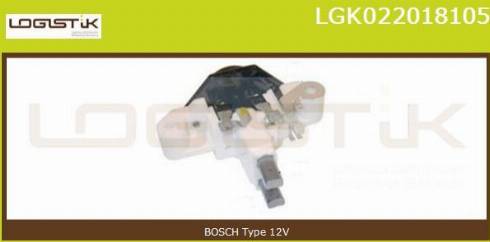 LGK LGK022018105 - Регулятор напряжения, генератор www.autospares.lv