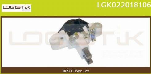 LGK LGK022018106 - Регулятор напряжения, генератор www.autospares.lv