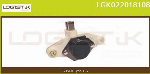 LGK LGK022018108 - Voltage regulator, alternator www.autospares.lv