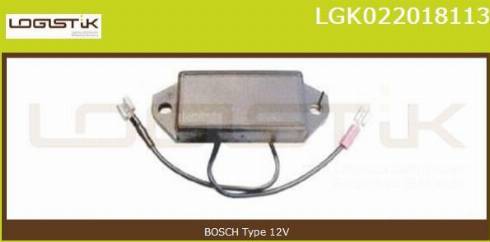 LGK LGK022018113 - Регулятор напряжения, генератор www.autospares.lv