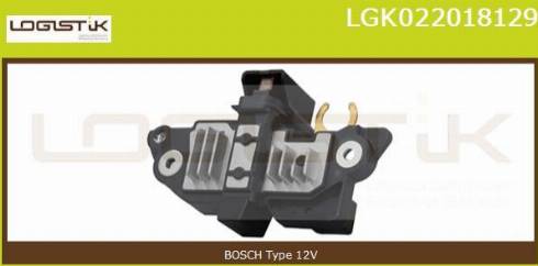 LGK LGK022018129 - Voltage regulator, alternator www.autospares.lv