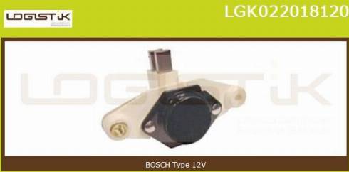 LGK LGK022018120 - Регулятор напряжения, генератор www.autospares.lv