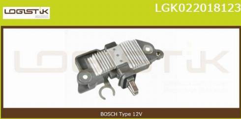 LGK LGK022018123 - Voltage regulator, alternator www.autospares.lv