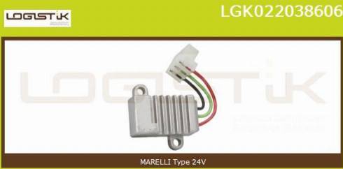 LGK LGK022038606 - Ģeneratora sprieguma regulators autospares.lv