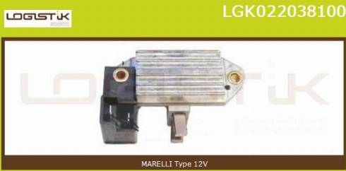 LGK LGK022038100 - Ģeneratora sprieguma regulators www.autospares.lv