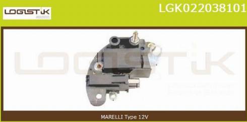 LGK LGK022038101 - Регулятор напряжения, генератор www.autospares.lv