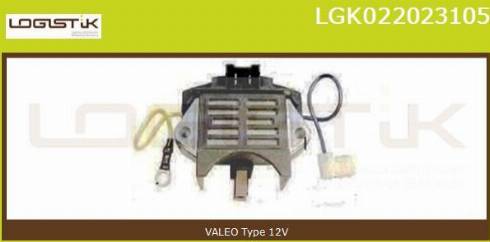 LGK LGK022023105 - Voltage regulator, alternator www.autospares.lv