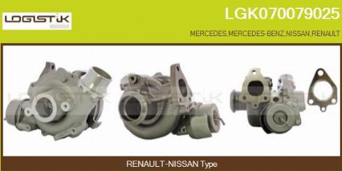 LGK LGK070079025 - Турбина, компрессор www.autospares.lv